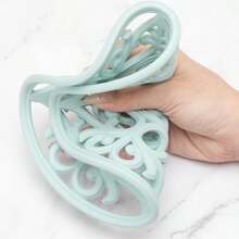 Set Tatakan Silikon Tradisional 3pcs/1pc - Alas Panas Anti Selip Tahan Panas untuk Meja Dapur & Meja Makan - Tatakan Dapur untuk Piring & Peralatan Masak Panas - Tatakan Panci & Wajan - Biru Tosca - View 4