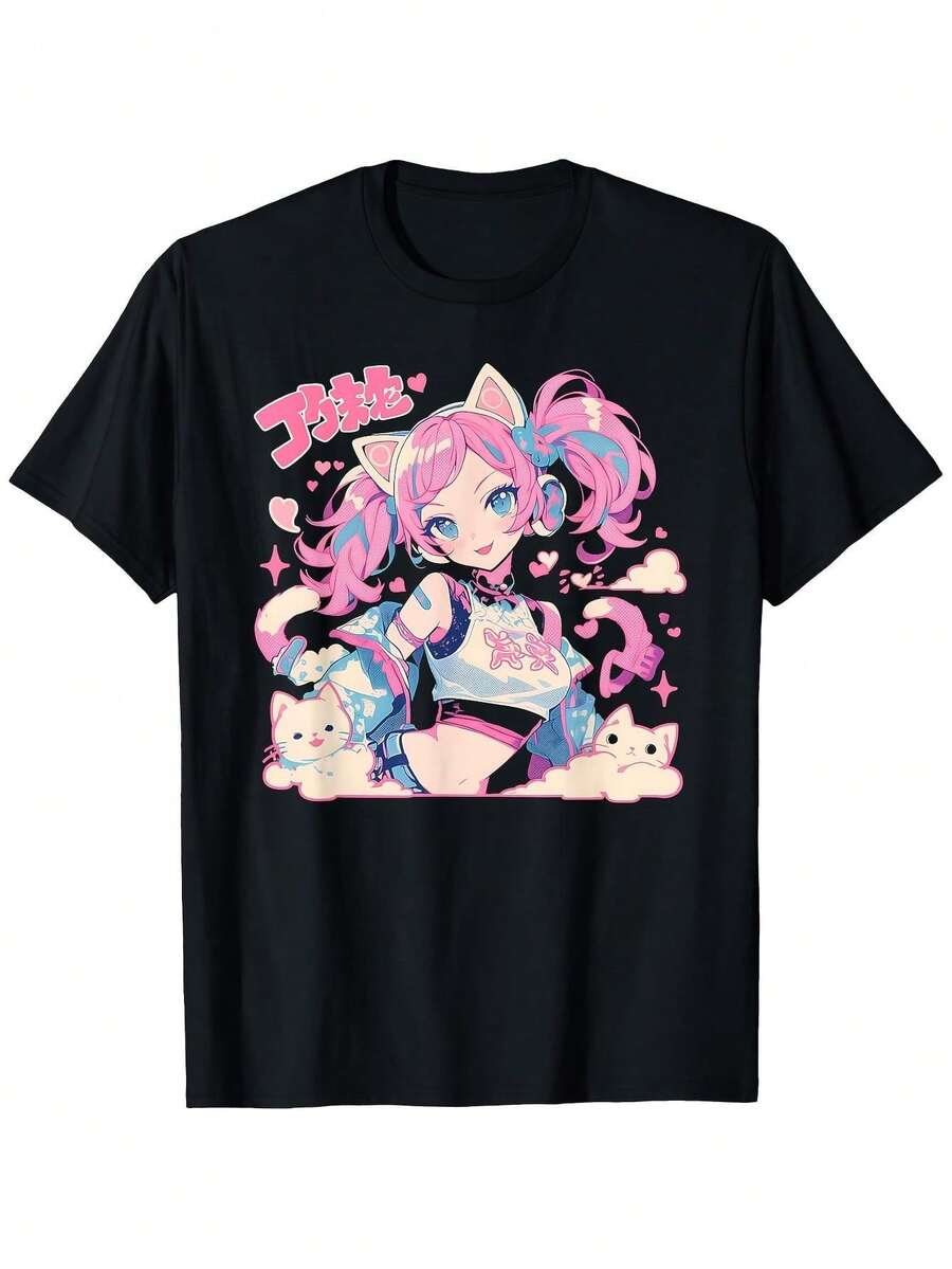 Women T-Shirts - 黑色 - 查看 1