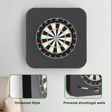 Square Detachable Dartboard Surround Frame Wall Protection Guard, Easy Installation Wall Protector Frame For Home Bar Game Room Club Indoor Dart Game Accessories - A - View 3