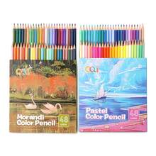 Pensil Warna Qili Macaron Morandi, Pensil Gambar Seni Berkualitas Tinggi Profesional, Mudah Digunakan dan Warna Cerah - Set - View 3