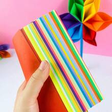 100 lembar Kertas Origami Persegi Berwarna, Aneka Warna, Datar dan Mudah Dilipat, Warna Cerah Tidak Pudar. Cocok untuk Kerajinan DIY, Dapat dilipat menjadi Burung Bangau, Bunga, Hati, Pesawat Kertas, Kerajinan Potong Kertas, Bahan Kerajinan Tangan, Tebal dan Tahan Lama - Origami - View 5