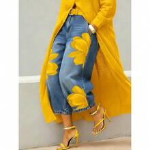 Women Jeans - Yellow - View 3