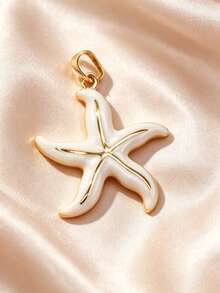 Multi-Style Korean Gentle Beach Style Stainless Steel Starfish DIY Pendant, Skin-Friendly And Sweat-Resistant, Multi-Color Gold-Edged Starfish, Detachable Multi-Layer Layering, Graduation Commemoration, Flower & Music Festival, Pool Leisure, Coastal Photography, Short Town Trip Accessory - Multicolor - View 11