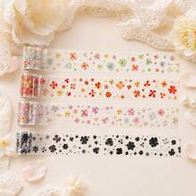 50mm*2m Flower PET Tape Stickers Journal Decor Adhesive Masking Tape Scrapbooking Collage Diary Stationery Sticker - Stickers - View 5