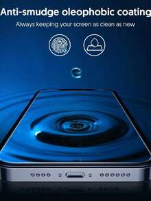 Gorilla Hero 3 buah Pelindung Layar Kaca Tempered untuk Privasi, Anti-Mengintip, Anti-Sidik Jari, Tahan Air, Anti-Jatuh, Kompatibel dengan iPhone Duo/18 Pro Max/18 Pro/18/17E/17 Pro Max/16 Pro Max/15 Pro Max/14 Pro Max/13 Pro Max/12 Pro Max/11 Pro Max/17 Pro/16 Pro/15/14/13/12/11 Series. - Hitam - View 5