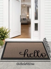 DAJIANG 1pc Thick PVC Rubber Doormat With Elastic Mesh, Non-Slip Waterproof, Suitable For Indoor And Outdoor Use, Easy To Clean (Hand Wash Only), Applicable For Home And Commercial Spaces, Available In Multiple Sizes, Christmas Decor Kitchen Rug - Multicolor - View 14