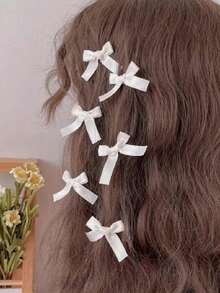 20pcs/Pack Colorful Ribbon Bows, Gift Wrapping Decoration, Handmade Card Decoration, Hair Accessories, Balloon Bows, Wedding Party Decoration, Room Decoration, Home Decor - Black - A - View 3