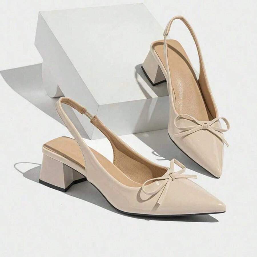 GAN AI Women Flats - Apricot - View 1