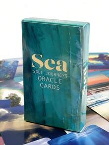 1 BoxSea Soul Journeys Oracle 48 Cards, Ocean Healing Divination Deck Oracle Cards Used For Self-Care, Daily Meditation, And Daily Guidance. - Multicolor - View 6