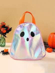 1pc/3pcs Happy Halloween Non-Woven Gift Bag – Durable, Reusable Tote With Handles Featuring Black Cat, Ghost, And Pumpkin Designs – Perfect For Halloween Gifts - Multicolor - View 8