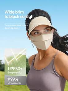Beneunder Brimmed Full-Face Sun-Protection Mask AL333 - Dark Grey - View 4