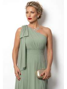 Women Dresses - Olive Green - View 4