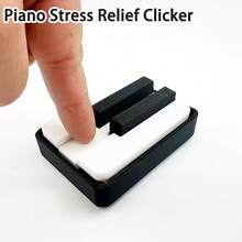Piano Pressure Relief Keycap Toy, Keyboard Pressing Stress Relief Toy, Fingertip Pressing Button Keychain, Suitable For Hobbies, Collections And Party Supplies, Creative Keycap Tester, Novelty Stress Relief Pop-Up Fingertip Toy - Multicolor - View 4