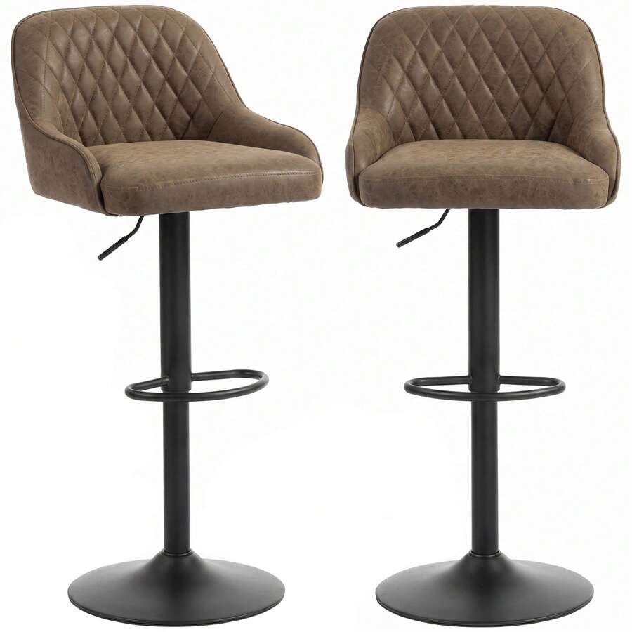 Tabourets de bar - Acajou - Voir 1