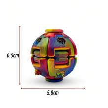 1 quả bóng giải tỏa căng thẳng in 3D hình lồi, sản phẩm sáng tạo để bàn cho nhà và văn phòng, có thể nhấn và xoay, bóng xếp hình 3D - Nhiều màu - Xem 3