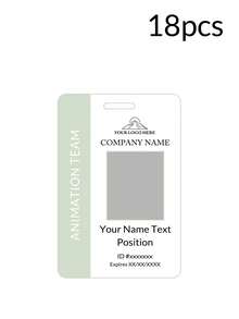 Custom PVC ID Badge With Black Lanyard | Personalized Employee Name Tag, Customizable Logo And QR Code PVC Employee ID Card, Suitable For Office And Exhibition Use - Multicolor - View 8