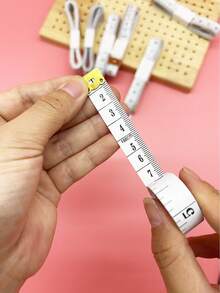 White Flexible Measuring Tape, 1.4cm Wide X 150cm Long, Clear Markings, Wear-Resistant, Portable And Durable. Suitable For Precise Body Measurement, Garment Making And Alteration, A High-Quality Sewing Accessory Tool For Professional Tailors And Home Sewing Enthusiasts - White Measuring Tape - View 7