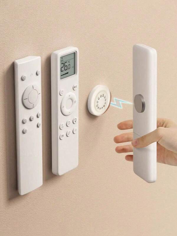 1/3/5pcs Remote Control Holder - Remote Organizer, Floating Wall Mount, Hole-Free Installation, Remote Control Wall Hanger, Storage Rack For Living Room Wall, Wall Hanging Holder,Home Decor,Decor,Home Decor,Key Holder Wall,Bedroom Decor