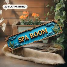 2D Flat Design, Luxurious 2D Flat Decorative Art Sign With "SPA Room" Text, Suitable For Bar, Restaurant, Porch, Cafe And Other Venues Decoration. Perfectly Matches Interior Decoration Needs (Random Style) - A - View 3
