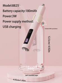 New Portable Mini Magnetic Handheld Nail Lamp Set, Professional Nail Salon Fast Drying, New Nail Straight Lamp UV Curing Light Fast Drying 2-Gear Timer Nail Baking Lamp Home Portable Handheld Nail Lamp - Multicolor - View 4