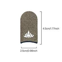 4 Sets New Upgraded Silver Fiber Gaming Finger Sleeves, Ultra-Thin Breathable Thumb Sleeves, Suitable For All Touchscreen Gaming Devices, Smooth Touch Control, Reduces Finger Sweat, With Metal Storage Box - Multicolor - View 12
