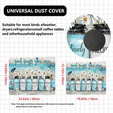 1pc Minimalist Vase Print Diatomaceous Earth Washing Machine Mat, Absorbent Appliance Protective Pad, Washing Machine Cover Mat, Dryer Mat, Countertop Protector, Suitable For Washing Machine, Dryer, Microwave, Refrigerator And Laundry Room Decor - Multicolor - View 9