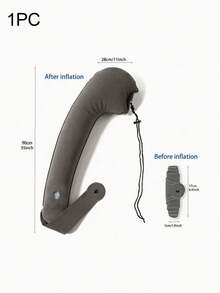 1PC Folding Travel Pillow, Lightweight And Portable-First Neck Pillow With Arm Strap! Supports Head, Body, And Arms, Providing Tilt Support. - Multicolor - View 3