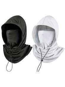 1 buah Masker Wajah Sutra Es Ringan & Bernapas, Penutup Leher, Topi Pelindung Matahari Musim Panas, Cocok untuk Aktivitas Luar Ruangan, Perjalanan, Mendaki, Bersepeda, Masker Ski, Pantai, Liburan - MultiWarna - View 19