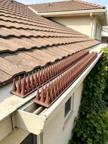 Bird Spikes, 24 Pack 43 Cm Pigeon Deterrent For Small Birds Raccoon Cats Defender For Outside To Keep Squirrel Away, Plastic Fence Spikes Covers 10M - View 4