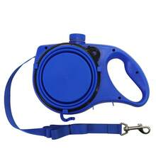 1pc Portable 3-In-1 Retractable Dog Leash With Foldable Water Bowl & Food Container, Multifunctional Outdoor Pet Walking Accessory - Multicolor - View 15
