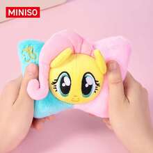 Miniso Genuine  Plush Coin Purse Keychain,Multiple Character Styles Fluttershy & Pinkie Pie,Cute Bag Hanging Pendant With Storage Function(1PC) - Multicolor - View 2