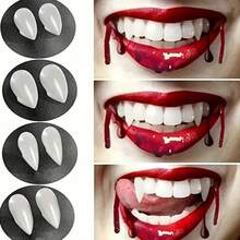 THATBOY 20PCS/SET Kostum Halloween--Set Kostum Vampir, Gigi, dan Perlengkapan Gigi Lainnya - MultiWarna - View 6