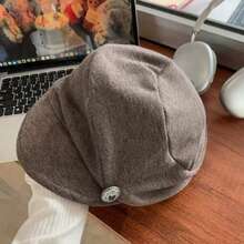 Women Beret Hats - Brown - View 5