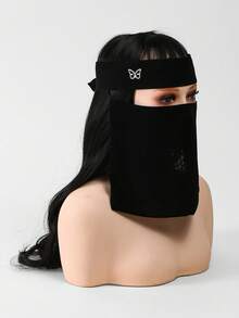 1件 2026女款純色雪紡面紗阿巴亞，輕盈透氣，多尺寸多款式可選，柔軟舒適，適合日常穿著 - 彩色 - 查看 24
