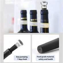Electric Wine Bottle Opener Rechargeable Automatic Corkscrew With Charging Base Deep Red Easy One Touch Wine Opening Kit For Kitchen And Dining, Wine Opener, Cork Remover, Wine Tool, Kitchen Accessories - Default - View 5