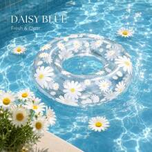 Inflatable Swim Ring PVC Inflatable Swim Ring Neutral Underarm Float With Blue Transparent Four-Leaf Clover Duck Design Suitable For Summer Water Sports Pool Party Beach Party Swimming Pool Beach Summer Swim Ring - Swim Ring - View 15