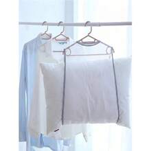 1/5pcs Polyester Pillow Drying Net, Foldable Pillow Drying Rack, Toy Laundry Drying Net Bag, Home Balcony Clothes Drying Rack (Hangers Not Included) - Multicolor - View 6