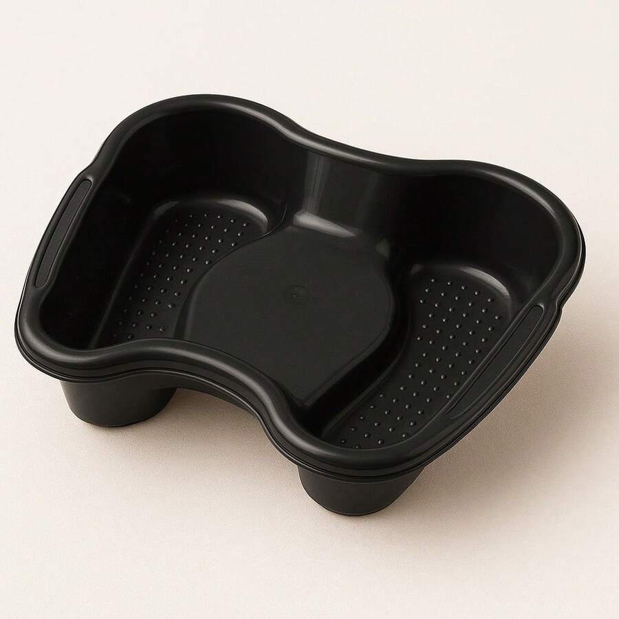 Bacia para Pedicure Profissional – Ideal para Spa dos Pés, Leve e Durável - Preto - Visão 1