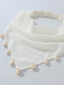 1件原創花卉刺繡捲邊髮箍頭巾，適合女性日常與度假使用 - 彩色 - 查看 8