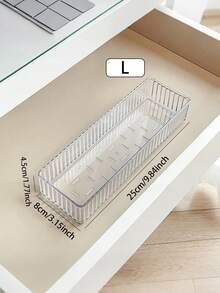 8/7/6/1pc Transparent Cosmetic Storage Box, Desktop Storage, Drawer Storage, Countertop Storage, Stackable Storage, Bedroom Decor, Holiday Decor, Room Decor, Home Decor Storage, Suitable For Organizing Cosmetics - Clear - View 7