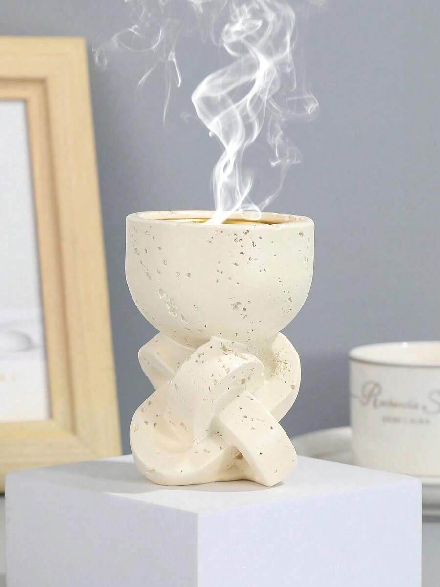 Un brûleur d'encens en résine délicat, compact, minimaliste et portable. Convient pour la décoration de la maison, le bureau, les célébrations de vacances et les studios de yoga, combinant les fonctions décoratives et d'aromathérapie. Il peut également être utilisé comme cadeau de rentrée scolaire, cadeau de remise de diplôme, cadeau promotionnel, cadeau de la Saint-Valentin, cadeau pour femmes ou cadeau d'anniversaire. - 1PC - Voir 1