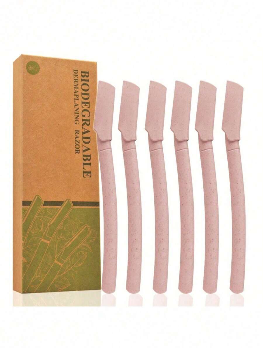 10/6/3/1pc Women's , Facial Skincare Shaving Razor, Full Body Hair Removal Razor, Multi-Functional Facial Hair Removal Disposable Blade Eyebrow Trimming Tool, Face Razor, Wax Hair Removal, Eyebrow Shaping Kit, Shaver For Women, Depilador Facial - Pink - View 1