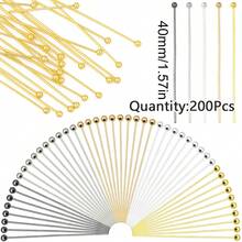 200pcs 16-40mm Iron Alloy Ball Pins, Handmade DIY Jewelry Bracelet Necklace Phone Car Hanging Keychain Material Accessories - Crochet Hook - View 35