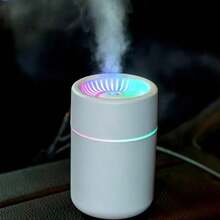Humidificador Mini USB Portátil Difusor de Aromaterapia, Niebla Fina 360° Luz RGB Colorida Silencioso Humidificador Pequeño, Adecuado para Coche, Escritorio, Dormitorio - Mist - Ver 8