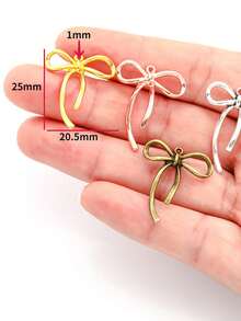 10/20PCS 20.5*25mm DIY Jewelry Accessories Multicolor Bow Tie Alloy Pendant Vintage Bracelet Necklace Charm - Bow Pendant - View 4