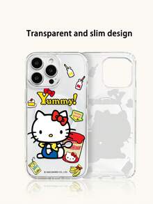 Miniso Funda de teléfono con carga magnética inalámbrica y cinta transparente HelloKitty, regalo de vacaciones, antideslizante, a prueba de caídas y huellas dactilares, serie Android Galaxy S22 S23 S24 S25 S26, Apple 17 17Air 17Pro 17ProMax 11 12 13 14 15 16Pro 16ProMax 14Plus 15Plus 16Plus 16Pro 16ProMax XR - transparente - Ver 2