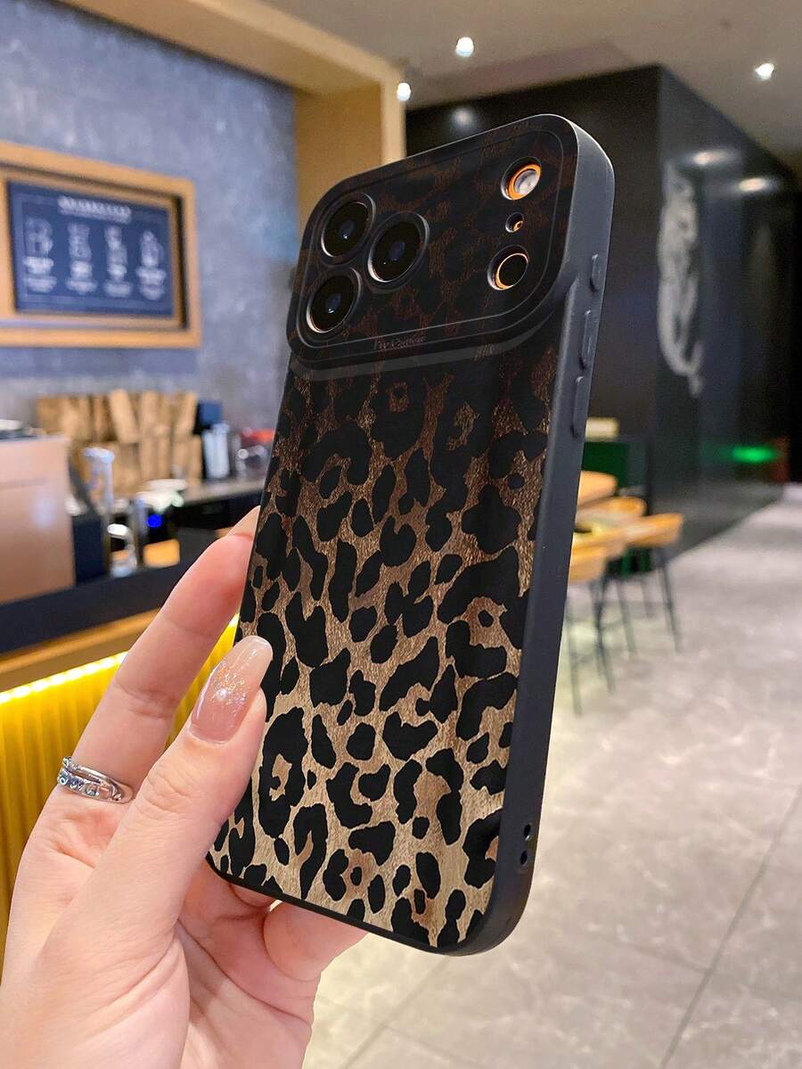 1件漸層豹紋相機保護手機殼，適用於 Apple/Galaxy/
