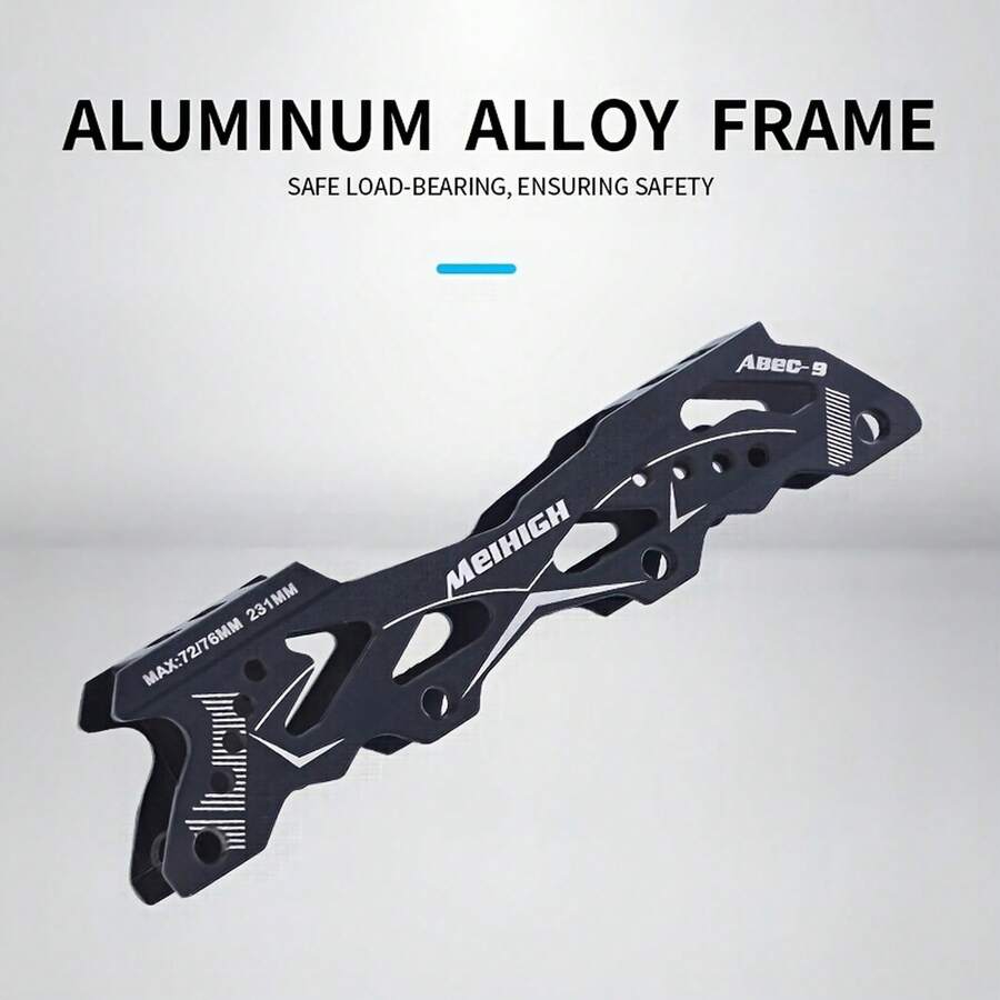Professional Adult Unisex Inline Skates High Top Ankle Protection Aluminum Alloy Frame PU Wheels Freestyle Skating Shoes - White and Black - View 1