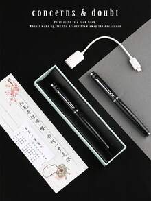 MAJOHN (MOONMAN) 金屬漆面鋼筆，細筆尖順滑書寫墨水筆，適用於學校、辦公室和日記，學生禮物 - 多色 - 查看 7