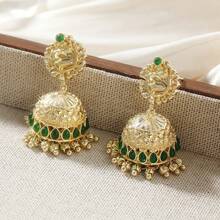 Vintage Garden Bell Tassel Earrings, Luxury Delicate Women's Exclusive Jewelry, Creative Fashion, Rich Earring - Gold - View 2